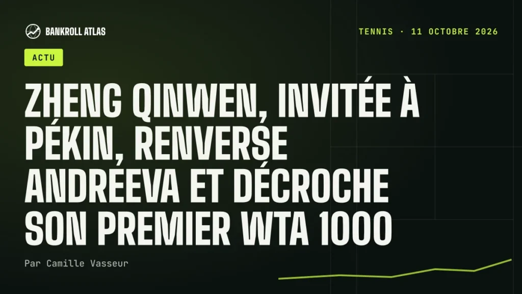 Zheng Qinwen, invitée à Pékin, renverse Andreeva et décroche son premier WTA 1000