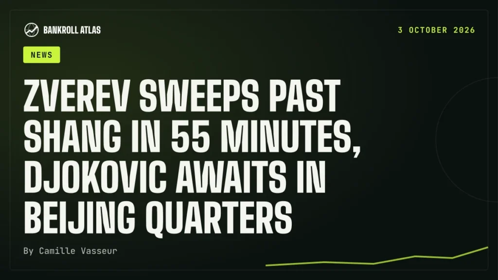 Zverev sweeps past Shang in 55 minutes, Djokovic awaits in Beijing quarters