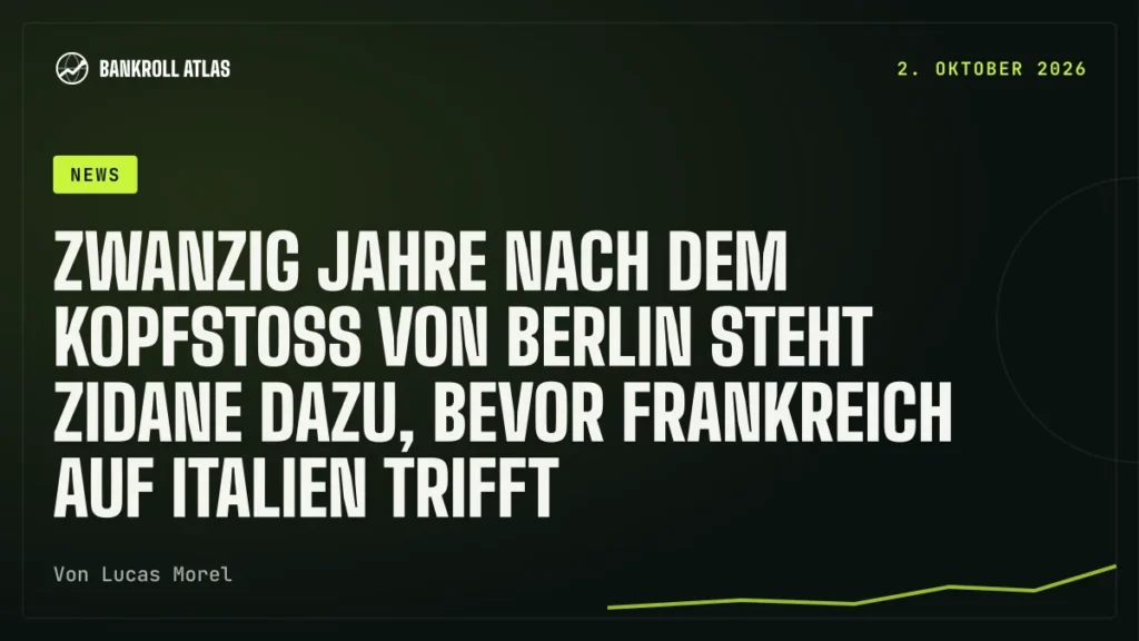 Zwanzig Jahre nach dem Kopfstoß von Berlin steht Zidane dazu, bevor Frankreich auf Italien trifft
