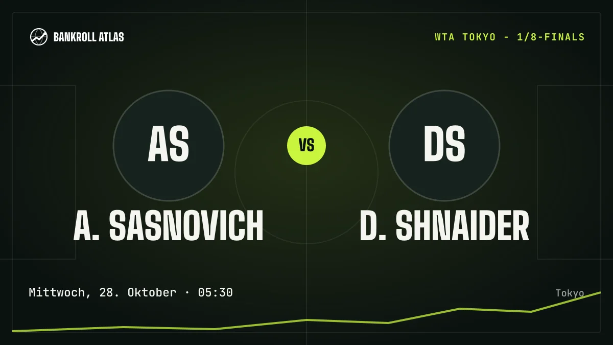 A. Sasnovich – D. Shnaider · WTA · Mittwoch, 28. Oktober · 05:30