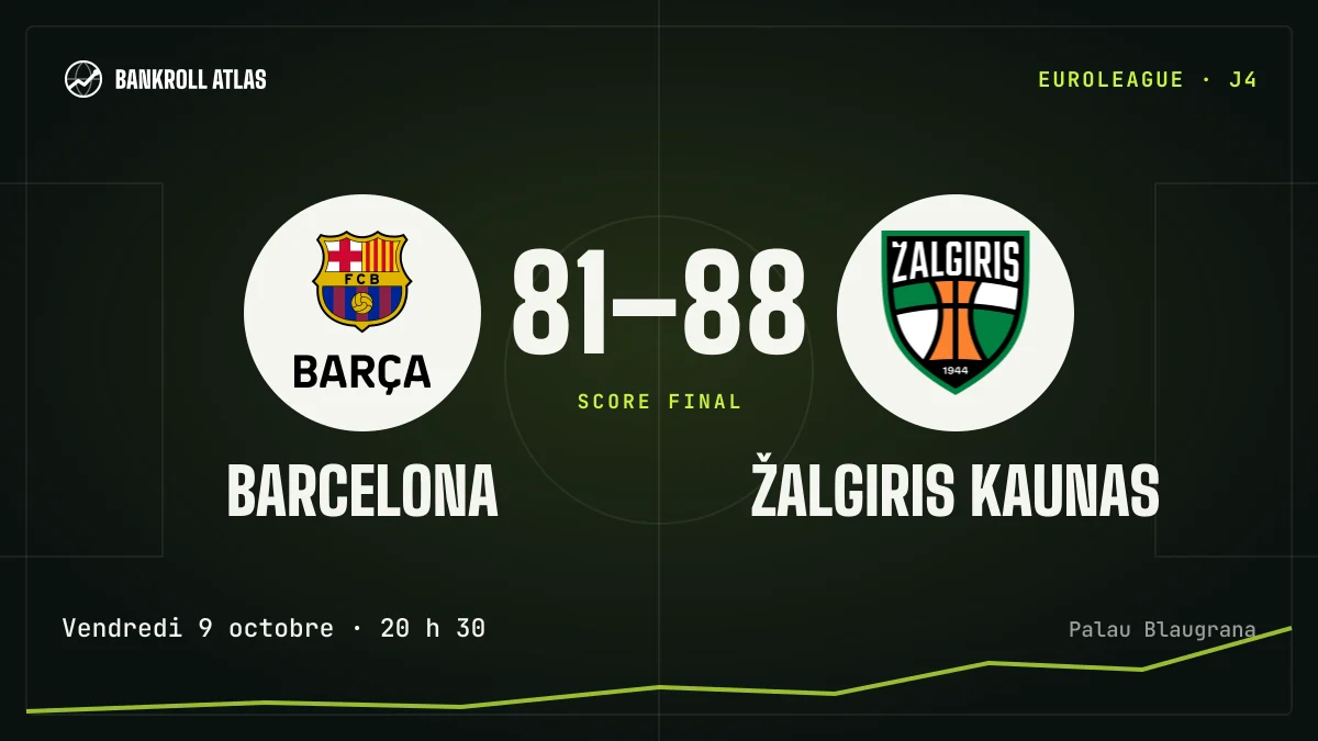 Barcelona – Žalgiris Kaunas · EuroLeague · 81-88