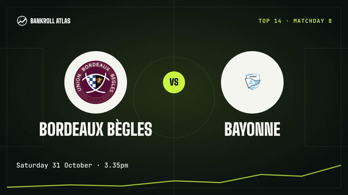 Bordeaux Bègles – Bayonne · Top 14 · Saturday 31 October · 3.35pm