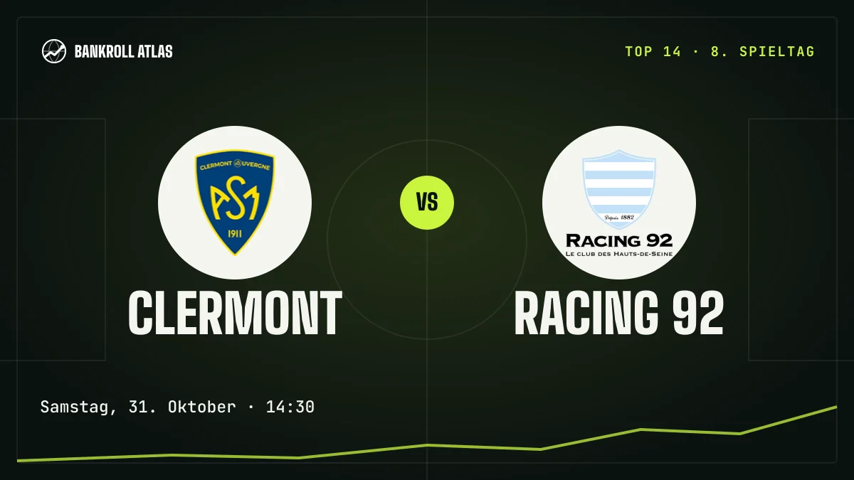 Clermont – Racing 92 · Top 14 · Samstag, 31. Oktober · 14:30