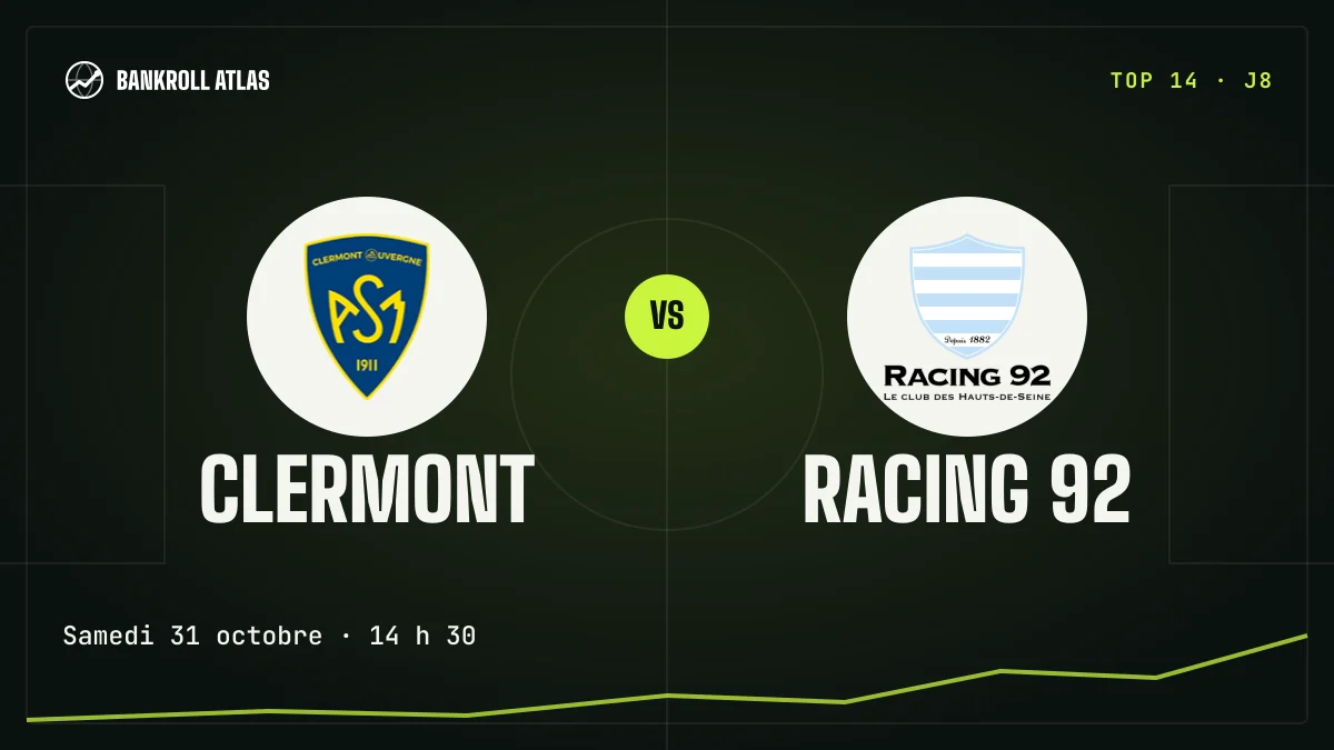 Clermont – Racing 92 · Top 14 · Samedi 31 octobre · 14 h 30