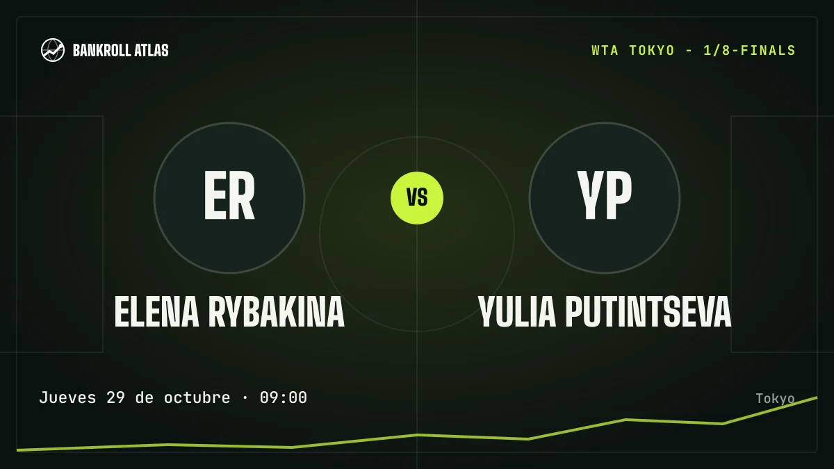 Elena Rybakina – Yulia Putintseva · WTA · Jueves 29 de octubre · 09:00