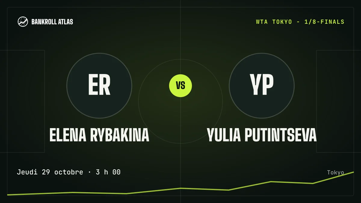 Elena Rybakina – Yulia Putintseva · WTA · Jeudi 29 octobre · 3 h 00