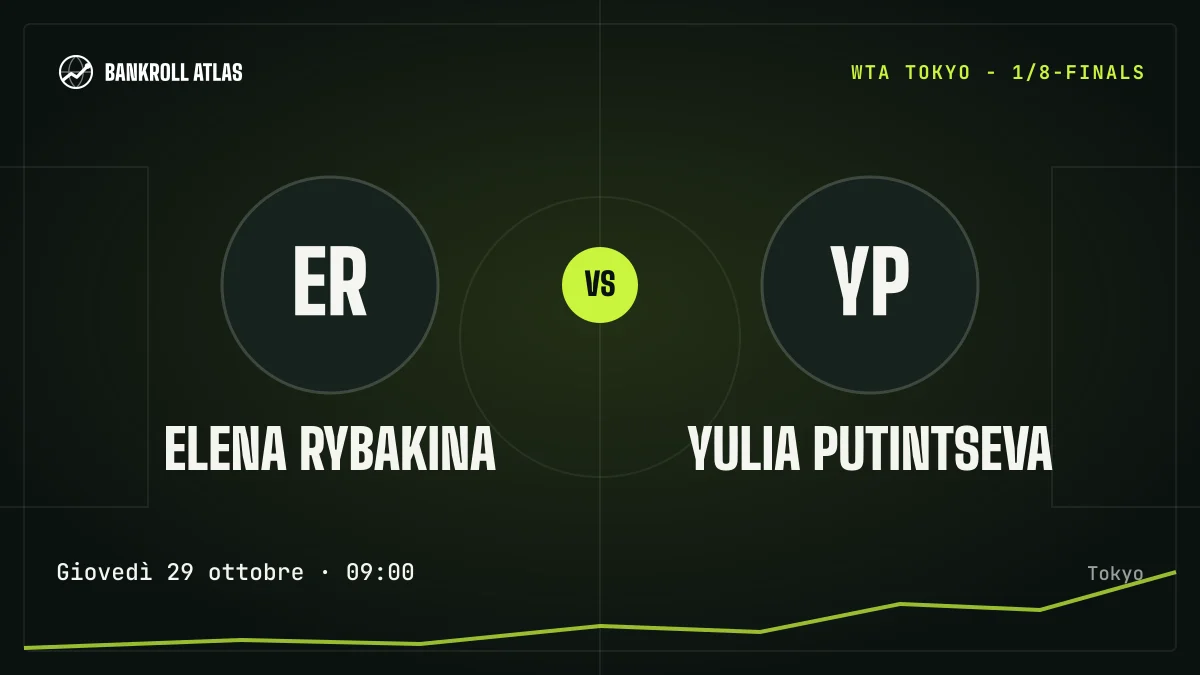 Elena Rybakina – Yulia Putintseva · WTA · Giovedì 29 ottobre · 09:00