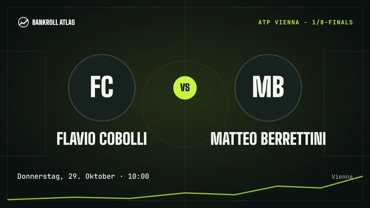 Flavio Cobolli – Matteo Berrettini · ATP · Donnerstag, 29. Oktober · 10:00