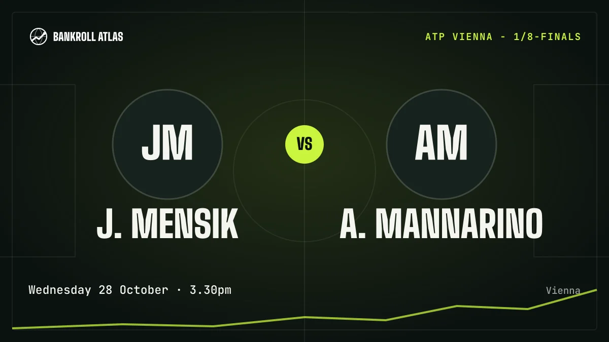 J. Mensik – A. Mannarino · ATP · Wednesday 28 October · 3.30pm