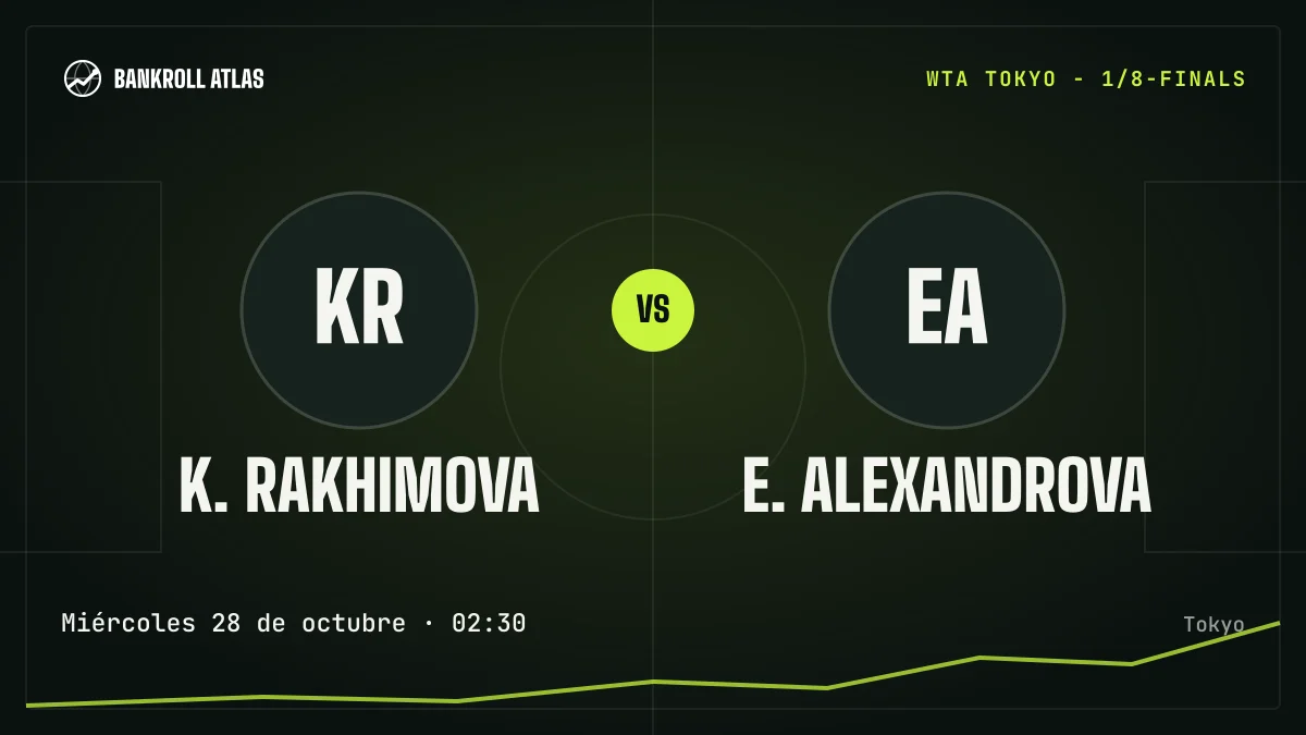 K. Rakhimova – E. Alexandrova · WTA · Miércoles 28 de octubre · 02:30