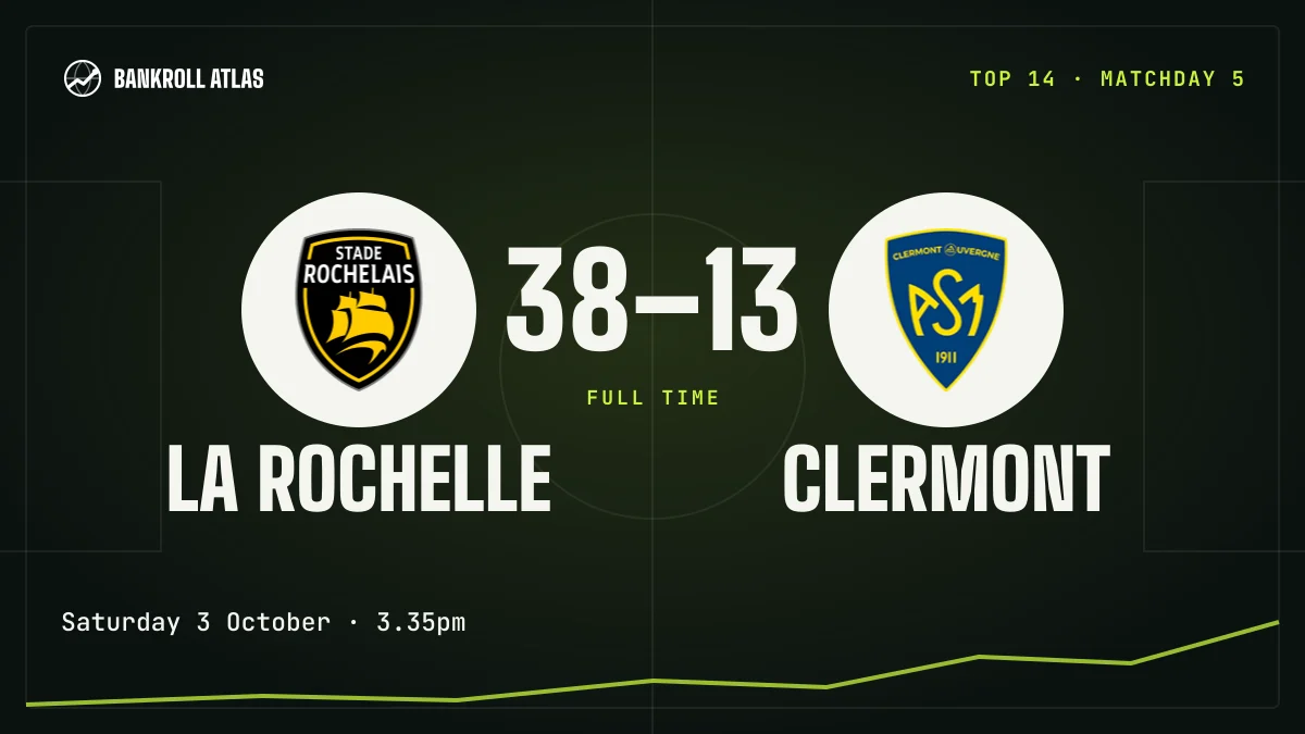 La Rochelle – Clermont · Top 14 · 38-13