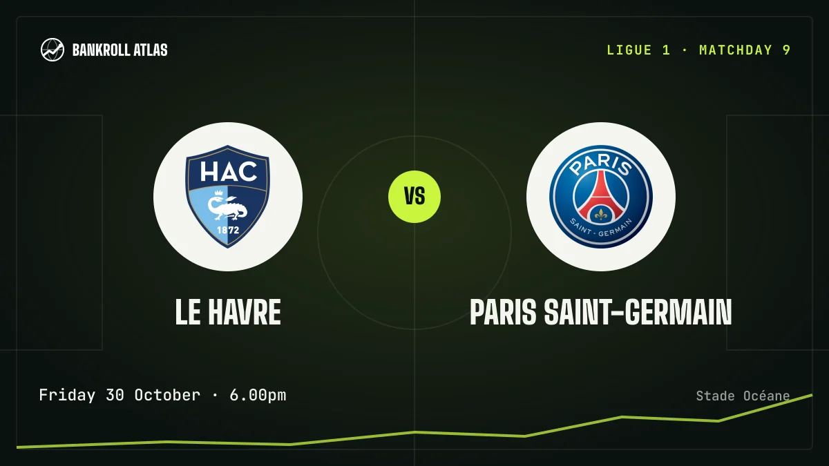 Le Havre – Paris Saint-Germain · Ligue 1 · Friday 30 October · 6.00pm
