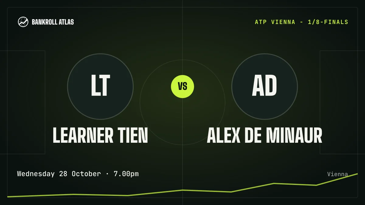 Learner Tien – Alex De Minaur · ATP · Wednesday 28 October · 7.00pm