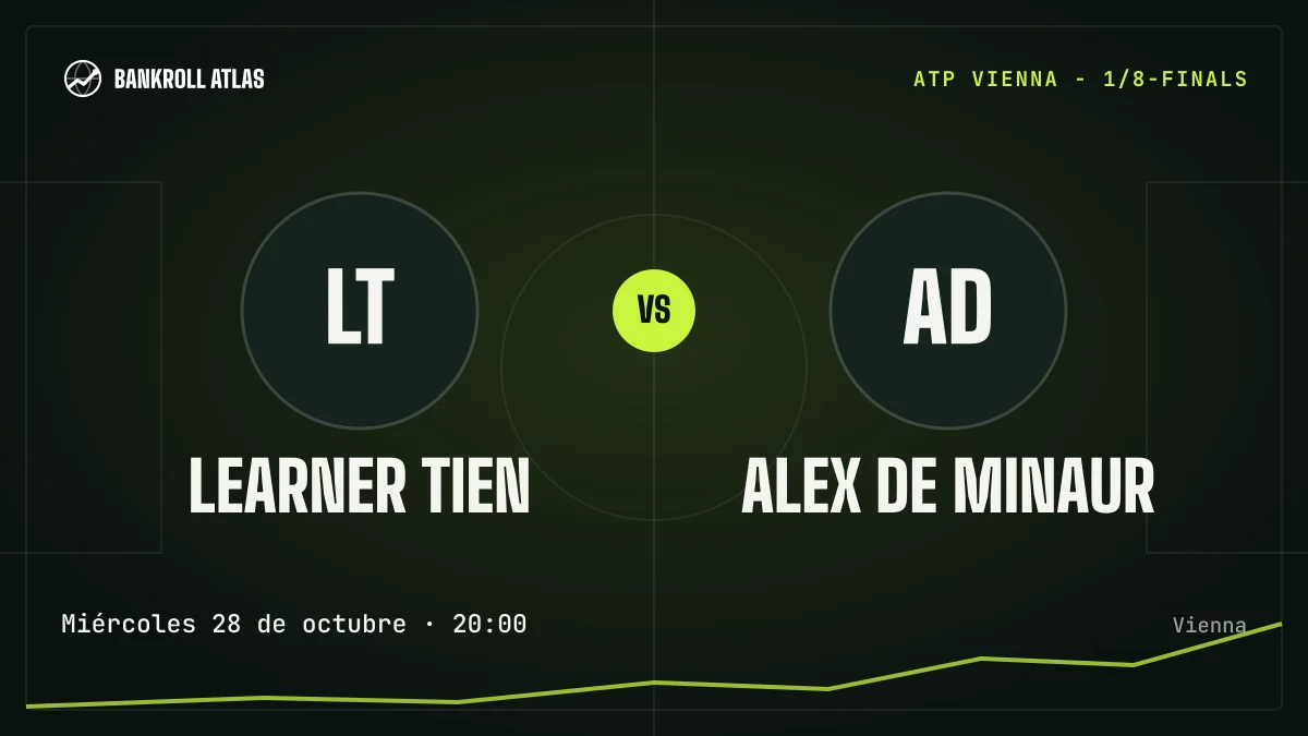 Learner Tien – Alex De Minaur · ATP · Miércoles 28 de octubre · 20:00