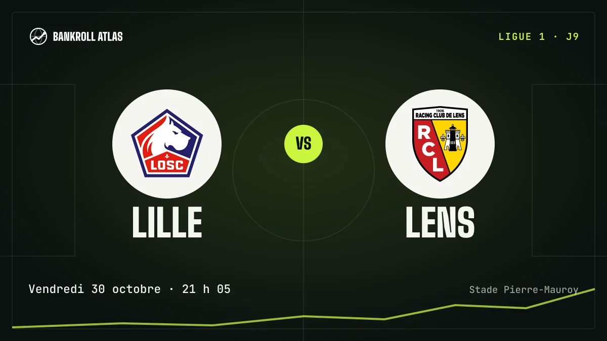 Lille – Lens · Ligue 1 · Vendredi 30 octobre · 21 h 05