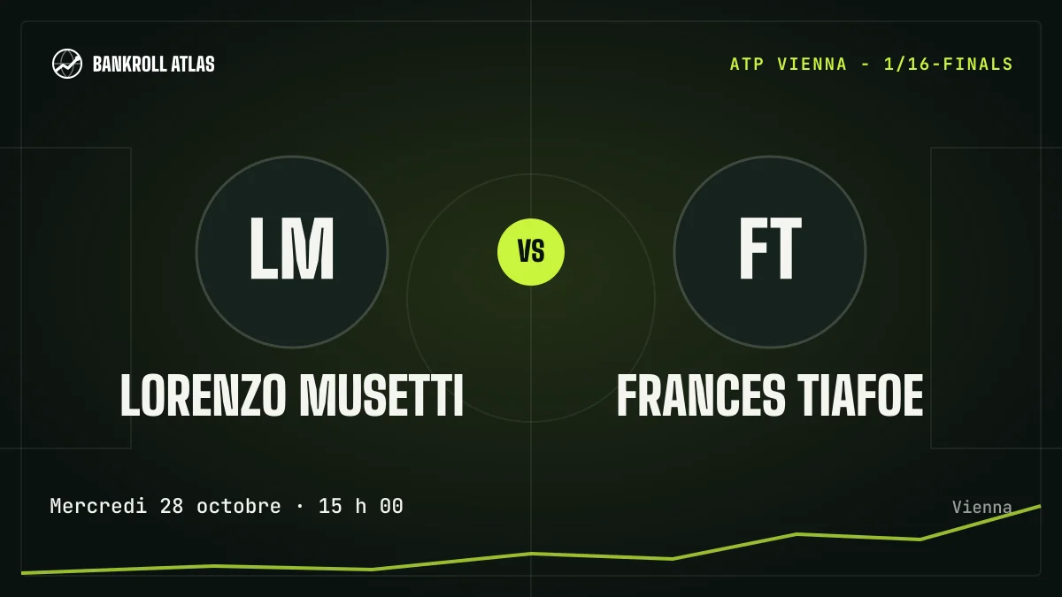 Lorenzo Musetti – Frances Tiafoe · ATP · Mercredi 28 octobre · 15 h 00