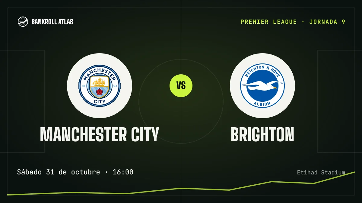 Manchester City – Brighton · Premier League · Sábado 31 de octubre · 16:00