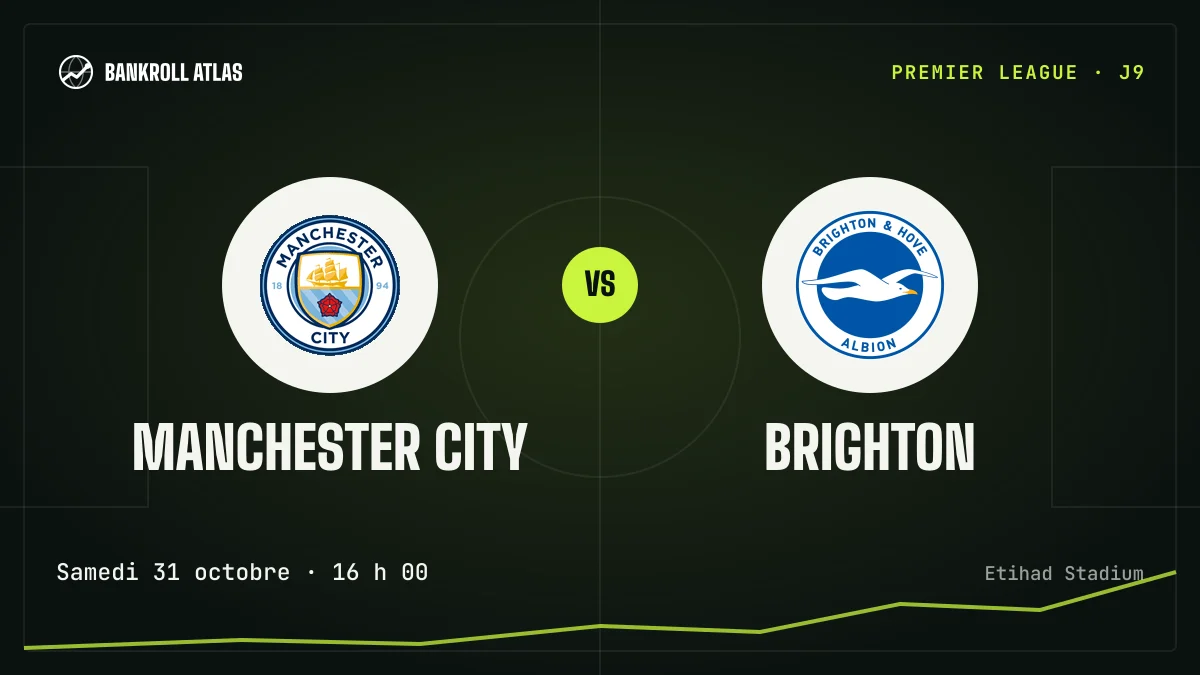 Manchester City – Brighton · Premier League · Samedi 31 octobre · 16 h 00