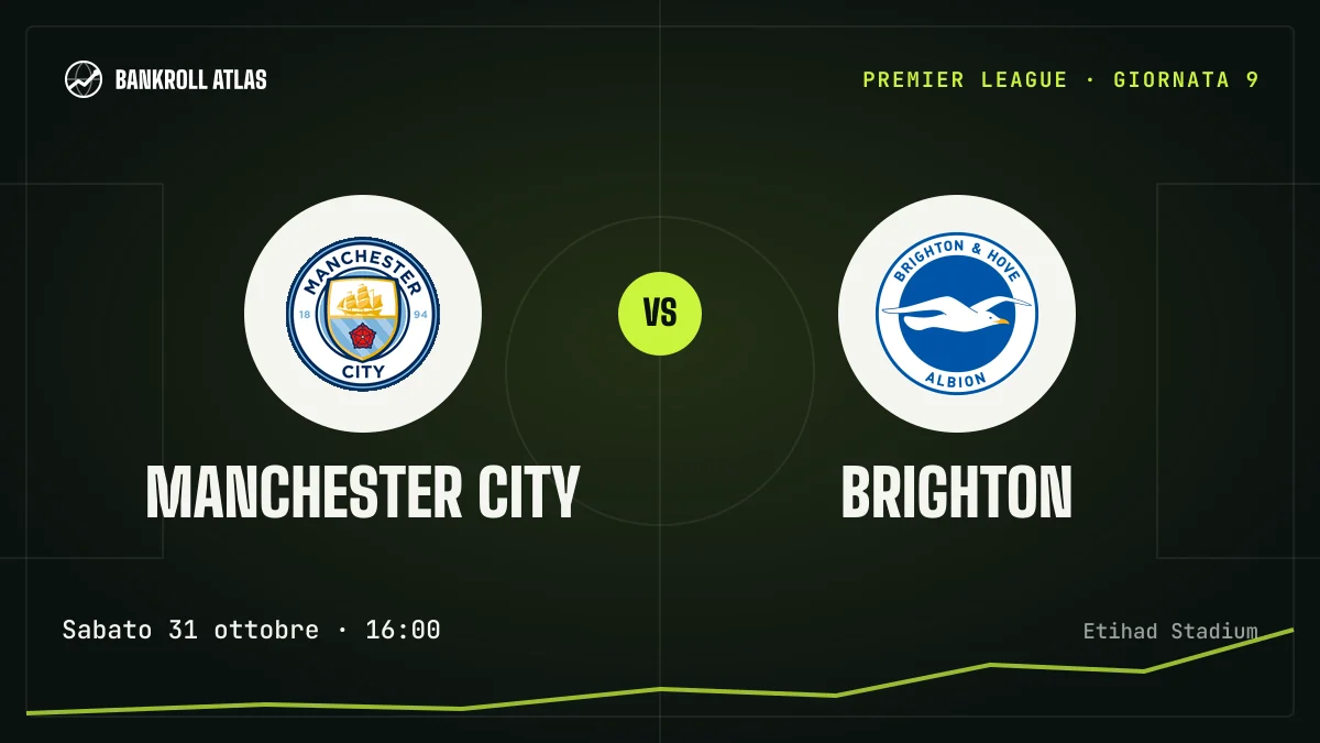 Manchester City – Brighton · Premier League · Sabato 31 ottobre · 16:00