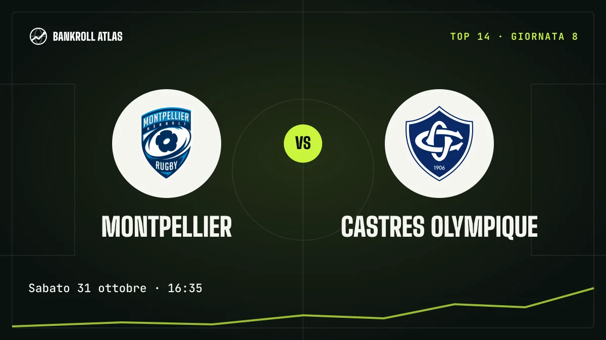 Montpellier – Castres Olympique · Top 14 · Sabato 31 ottobre · 16:35