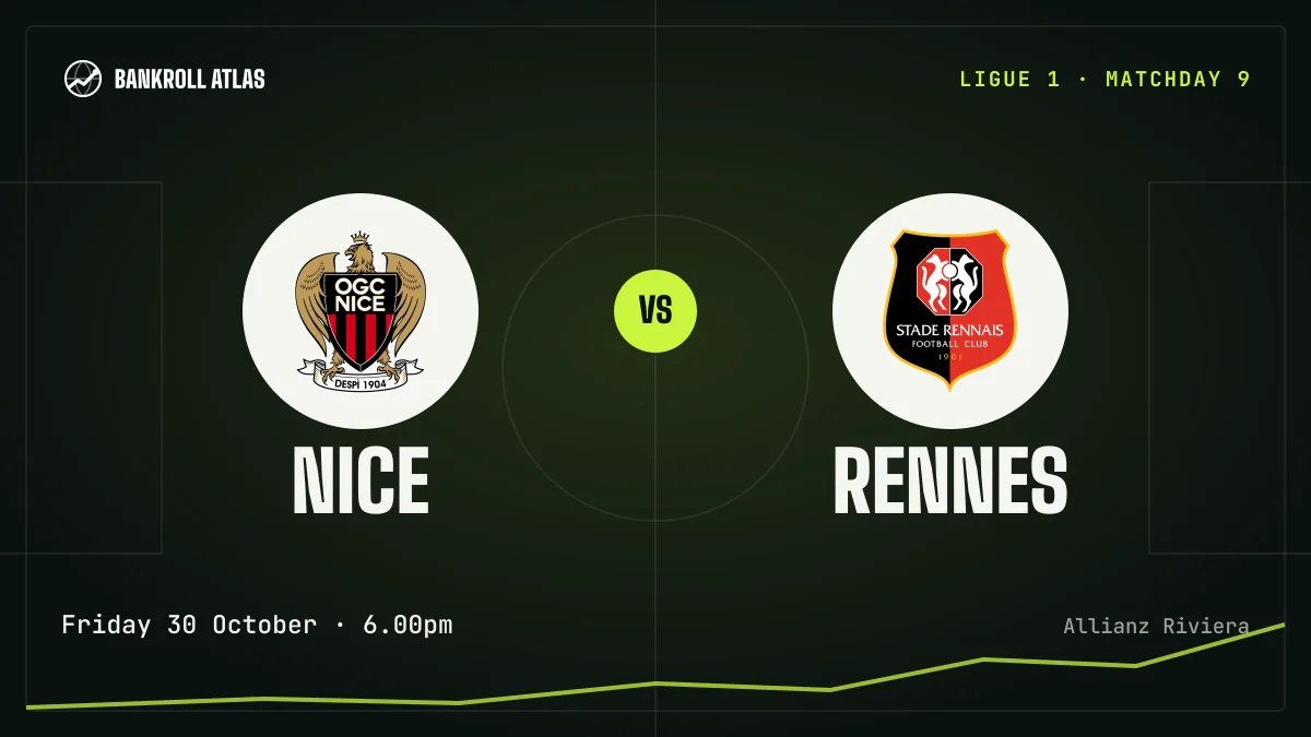 Nice – Rennes · Ligue 1 · Friday 30 October · 6.00pm