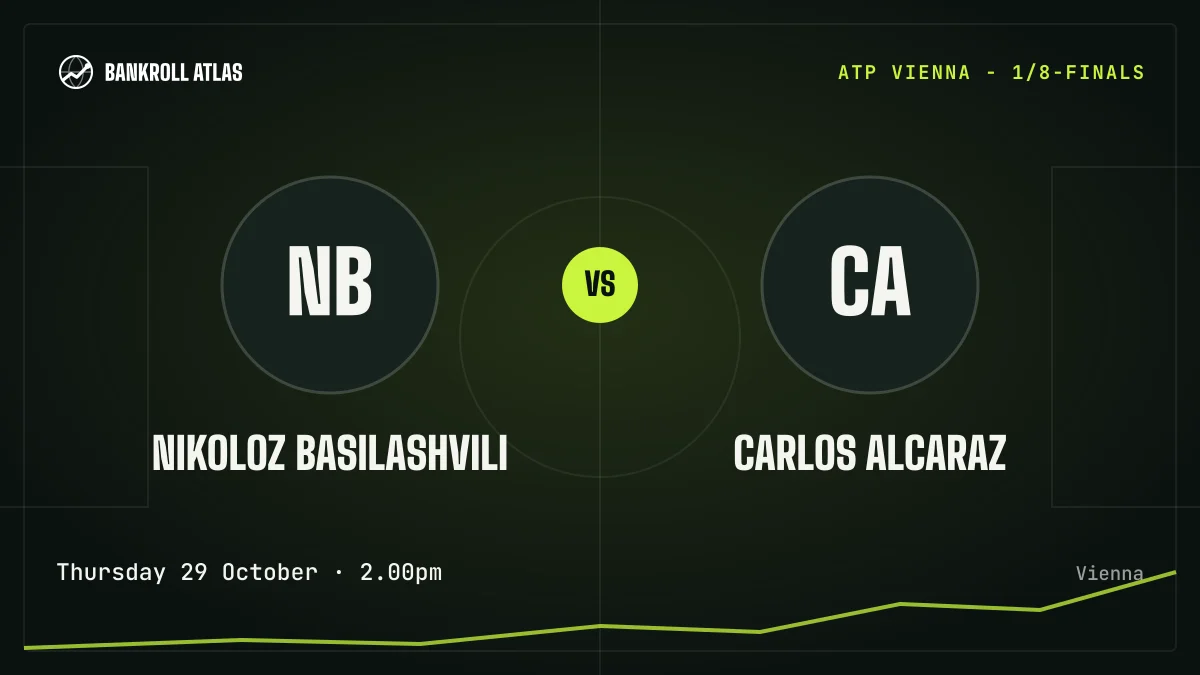 Nikoloz Basilashvili – Carlos Alcaraz · ATP · Thursday 29 October · 2.00pm