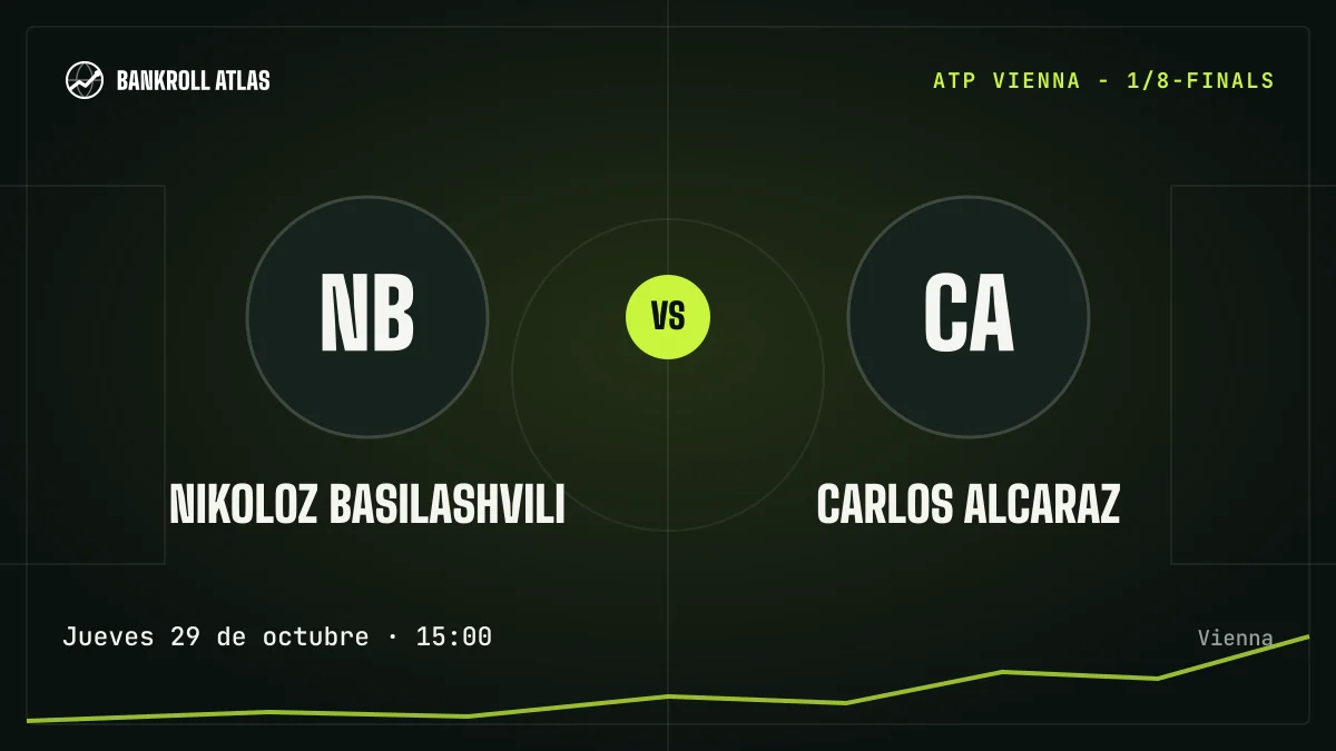 Nikoloz Basilashvili – Carlos Alcaraz · ATP · Jueves 29 de octubre · 15:00