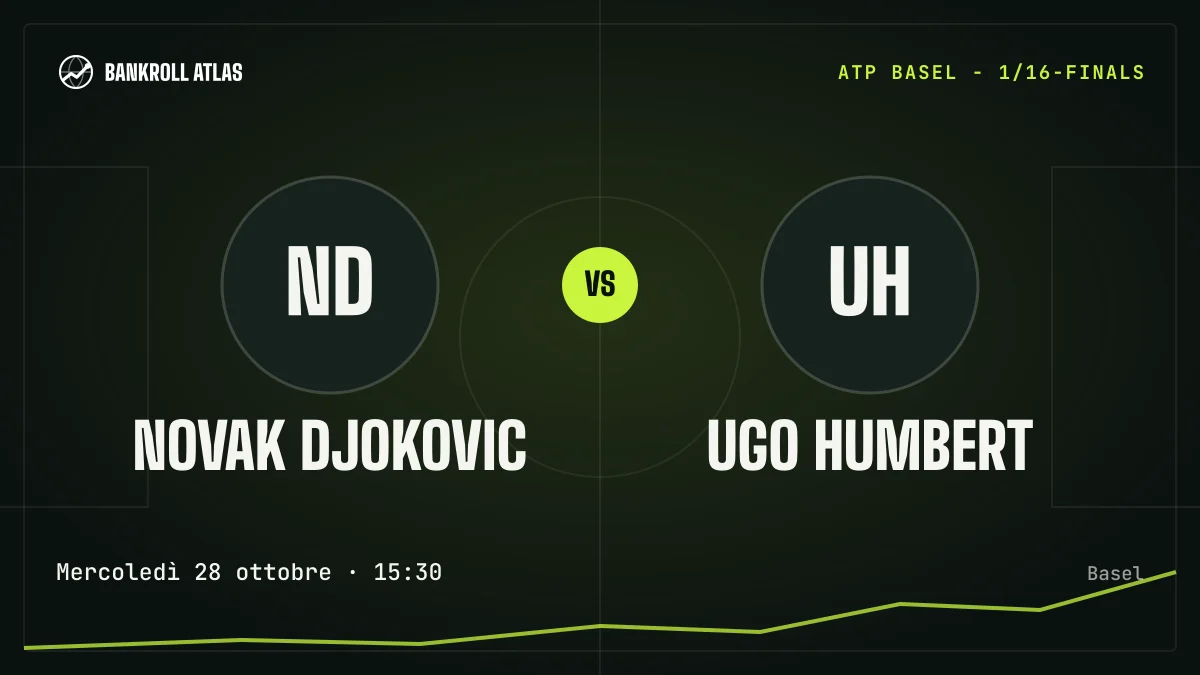 Novak Djokovic – Ugo Humbert · ATP · Mercoledì 28 ottobre · 15:30