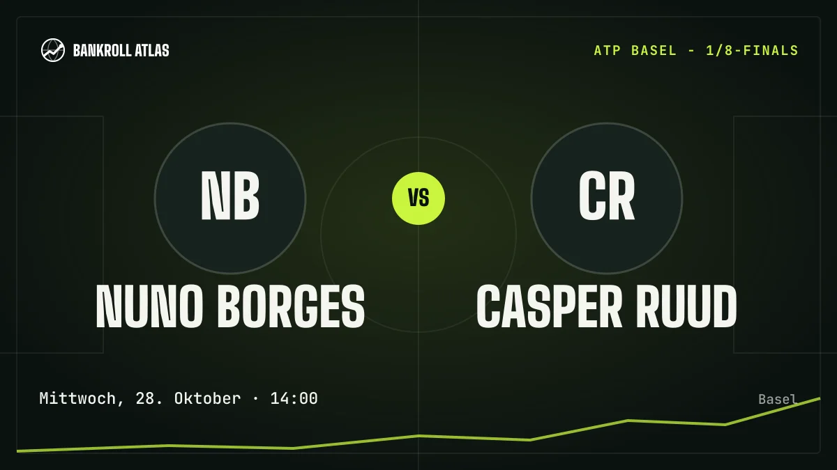 Nuno Borges – Casper Ruud · ATP · Mittwoch, 28. Oktober · 14:00