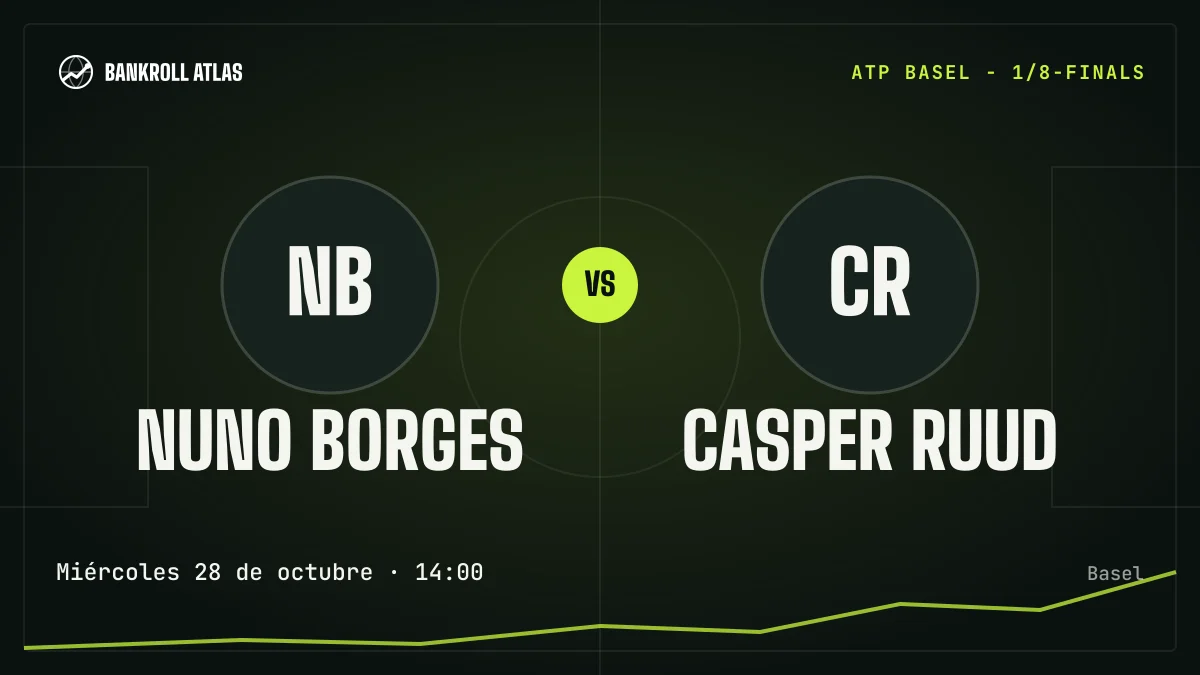 Nuno Borges – Casper Ruud · ATP · Miércoles 28 de octubre · 14:00