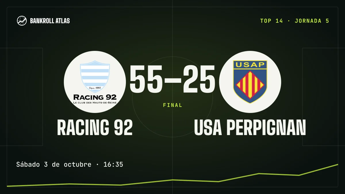 Racing 92 – USA Perpignan · Top 14 · 55-25
