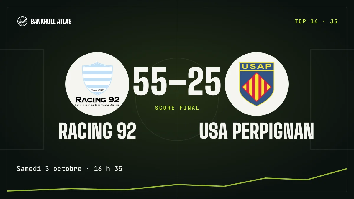 Racing 92 – USA Perpignan · Top 14 · 55-25