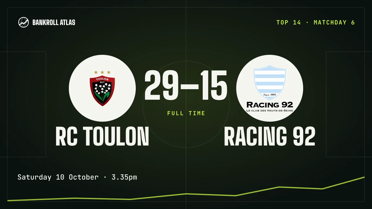 RC Toulon – Racing 92 · Top 14 · 29-15