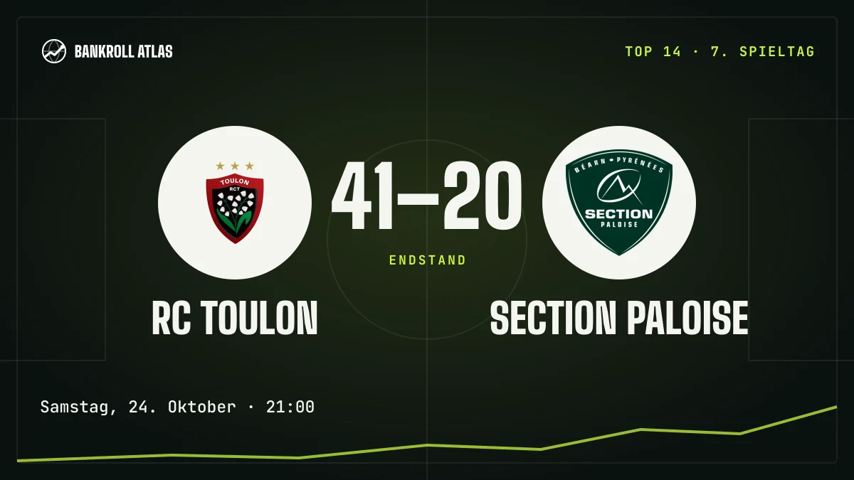 RC Toulon – Section Paloise · Top 14 · 41-20