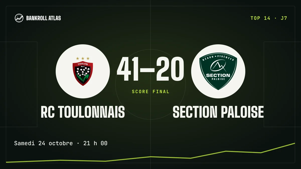 RC Toulonnais – Section Paloise · Top 14 · 41-20