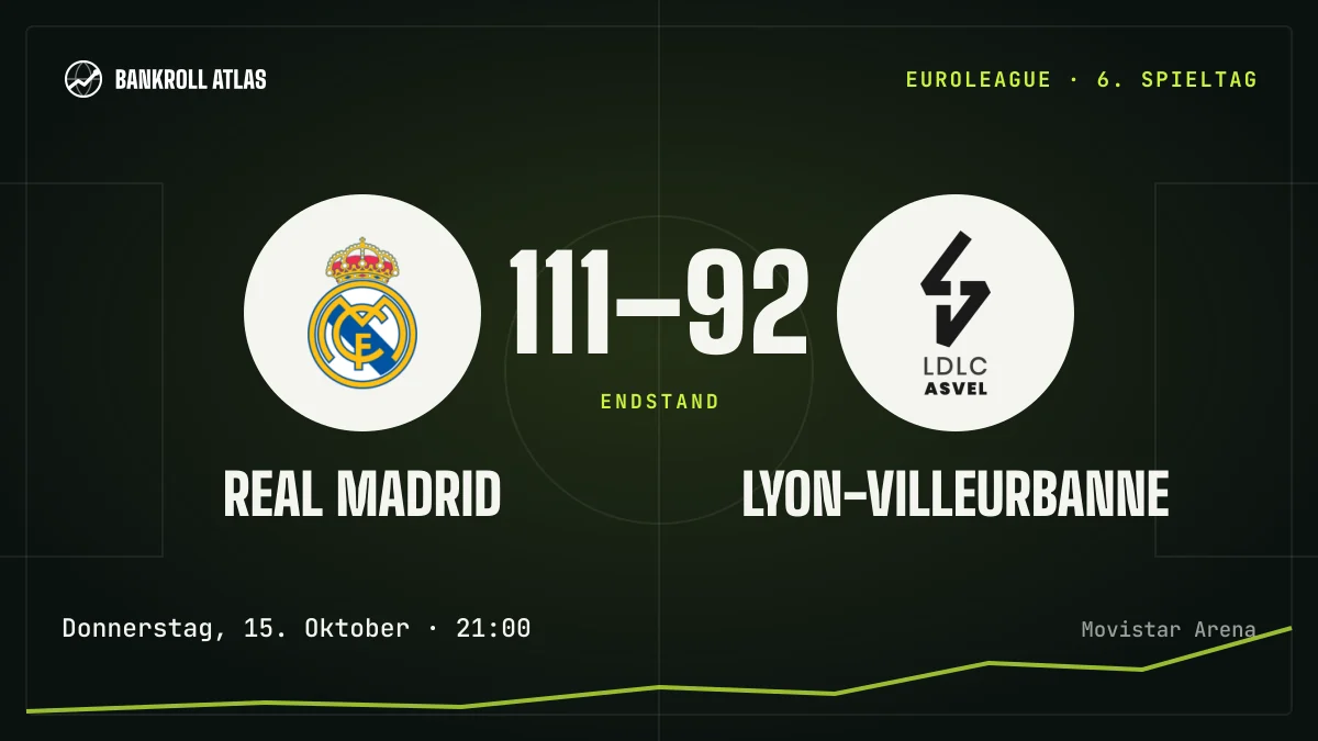 Real Madrid – Lyon-Villeurbanne · EuroLeague · 111-92