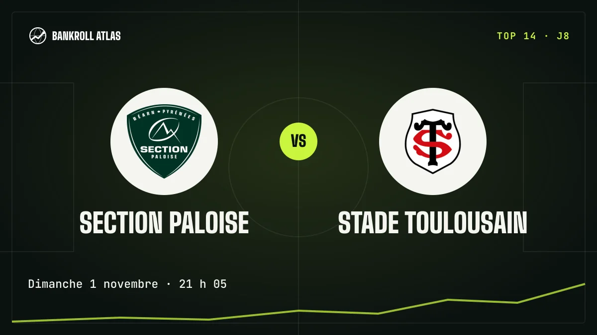 Section Paloise – Stade Toulousain · Top 14 · Dimanche 1 novembre · 21 h 05