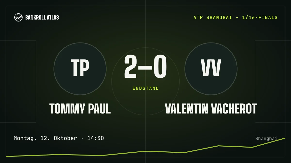Tommy Paul – Valentin Vacherot · ATP · 2-0