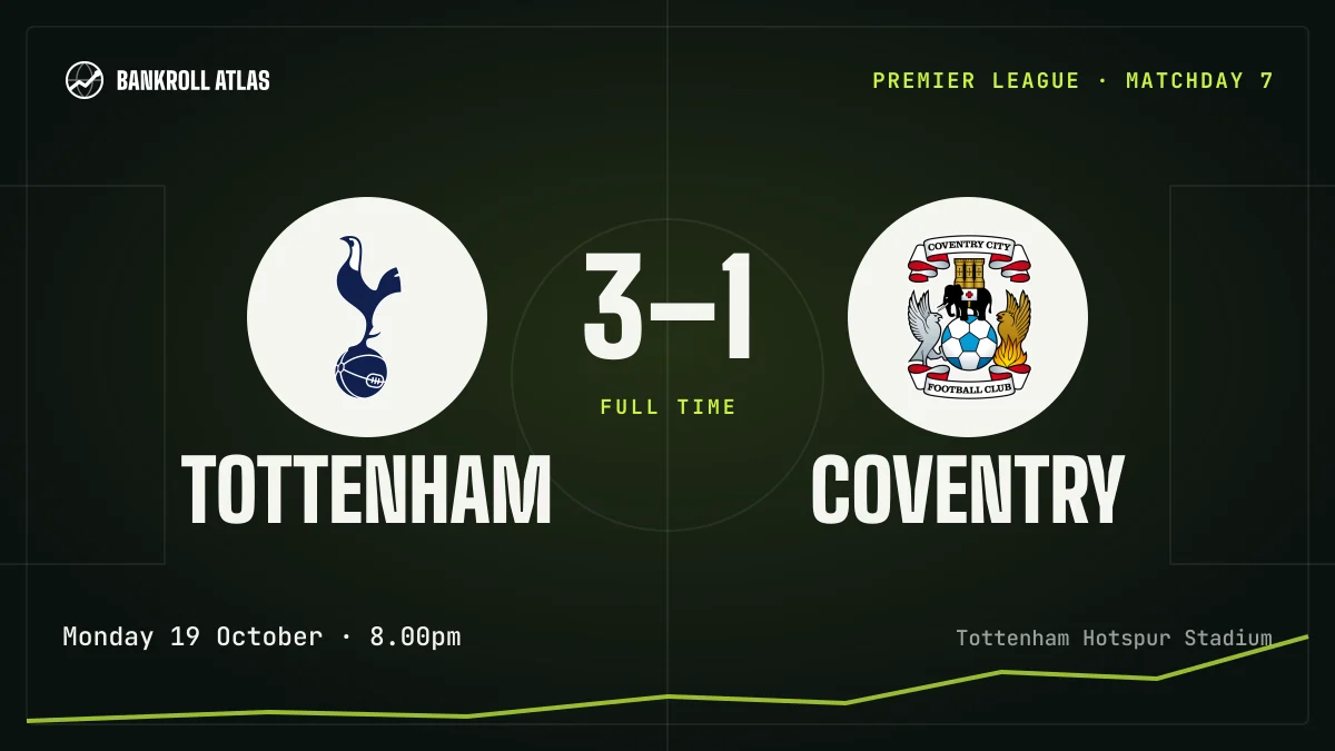 Tottenham – Coventry · Premier League · 3-1