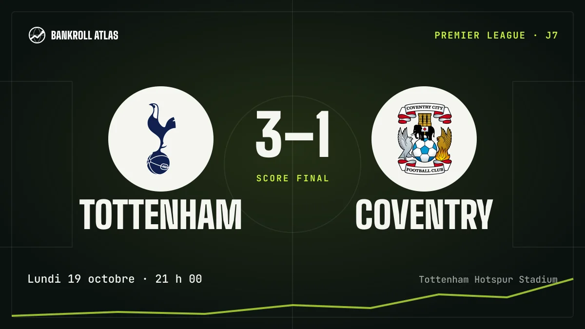 Tottenham – Coventry · Premier League · 3-1
