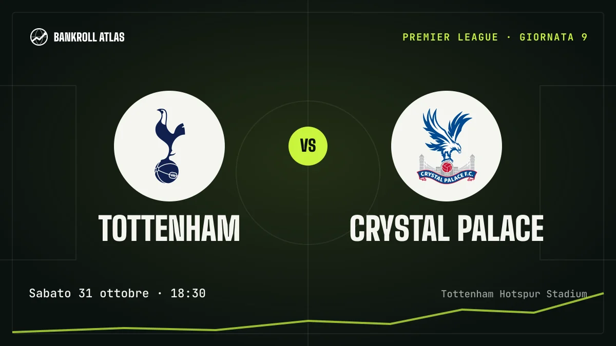 Tottenham – Crystal Palace · Premier League · Sabato 31 ottobre · 18:30