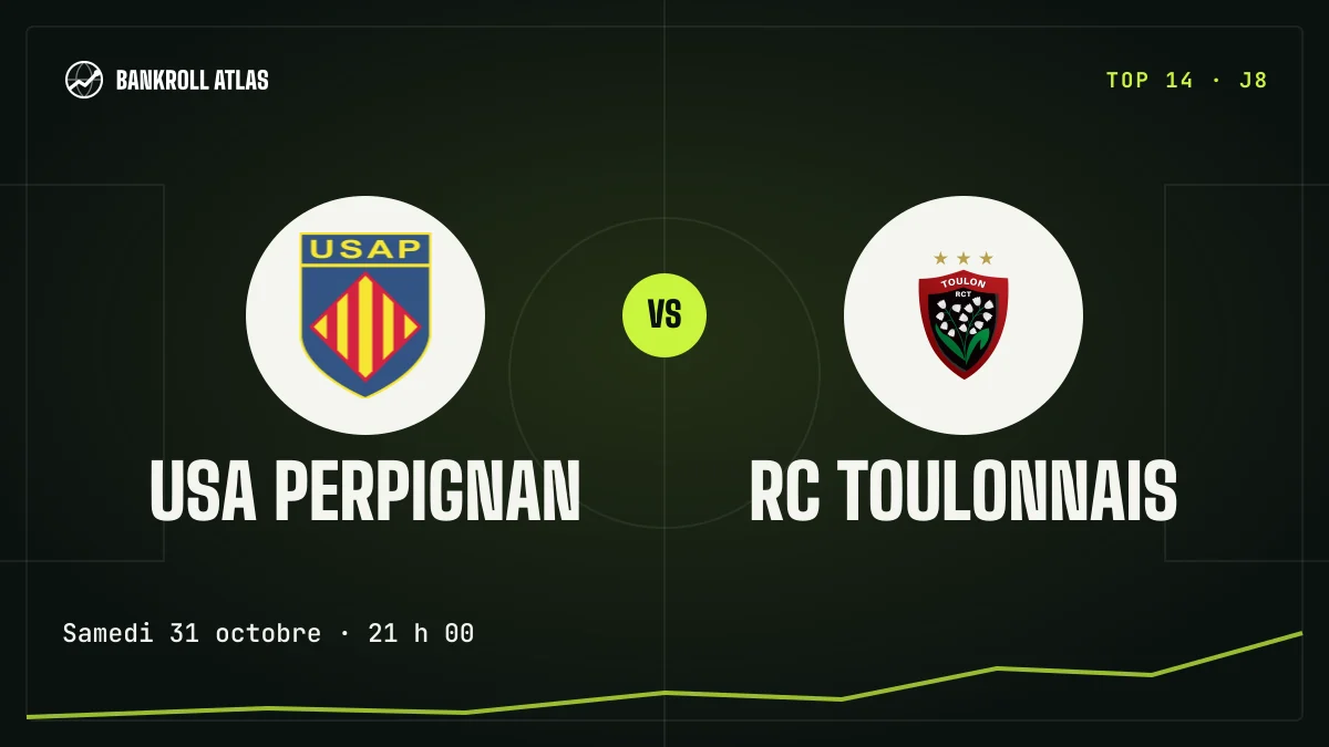 USA Perpignan – RC Toulonnais · Top 14 · Samedi 31 octobre · 21 h 00