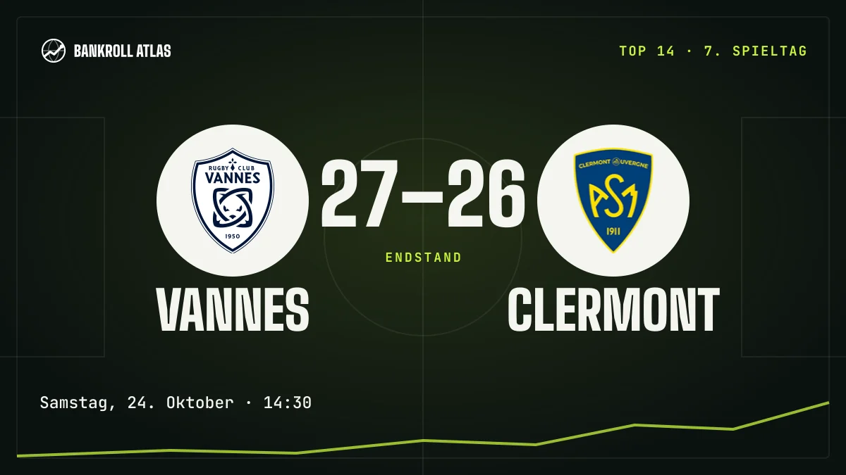 Vannes – Clermont · Top 14 · 27-26