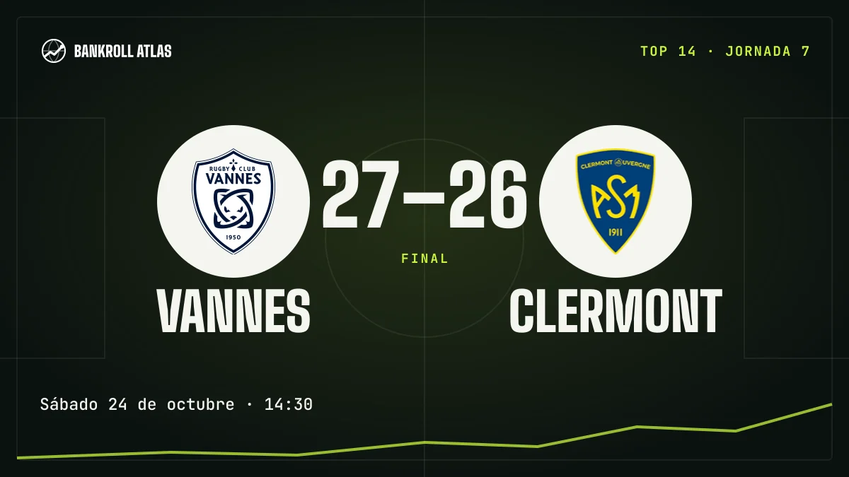 Vannes – Clermont · Top 14 · 27-26